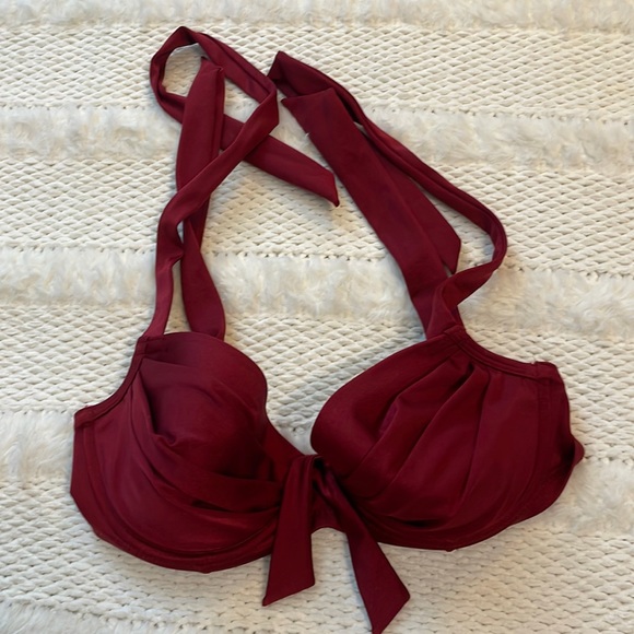 Pour Moi? ASOS Burgundy red bikini top - Picture 5 of 9